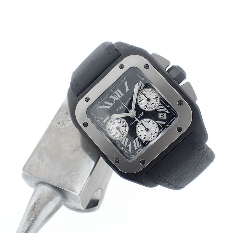 Image 9 of Cartier Santos 100 XL Chronograph; Automatic watch