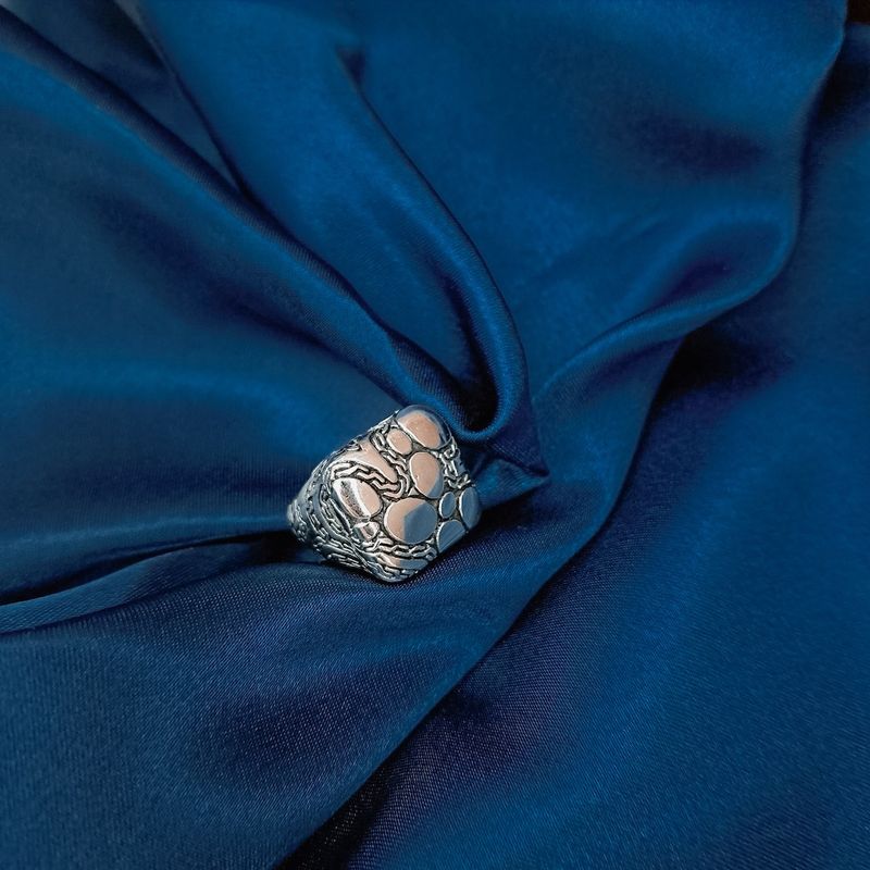 Image 9 of Silver ring with Maori pattern