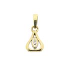 Image 1 of Gold subtle pendant with diamond; 0.01 ct.