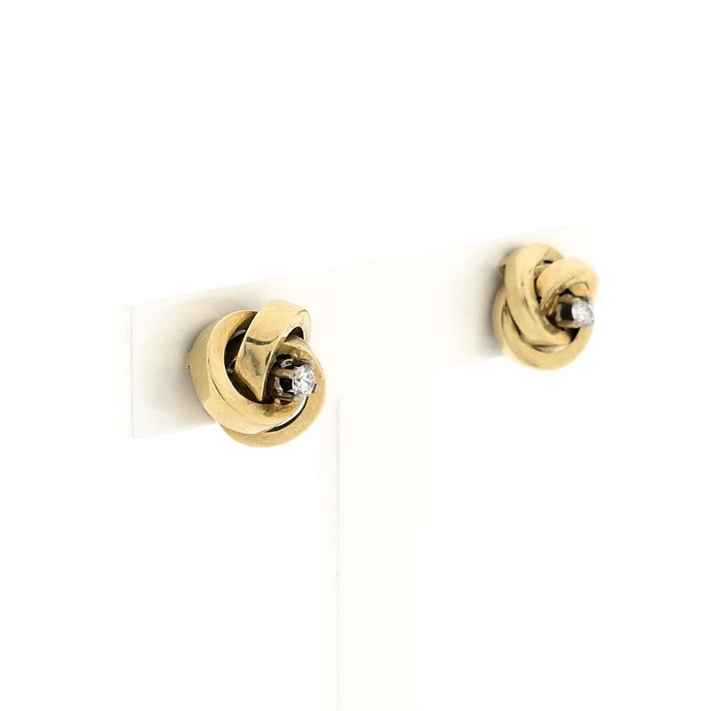 Image 3 of Gold Earrings with Diamond