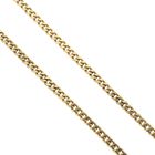 Image 3 of Gold thin gourmet link chain | 56 cm