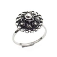 Silver ring with Zeeland button