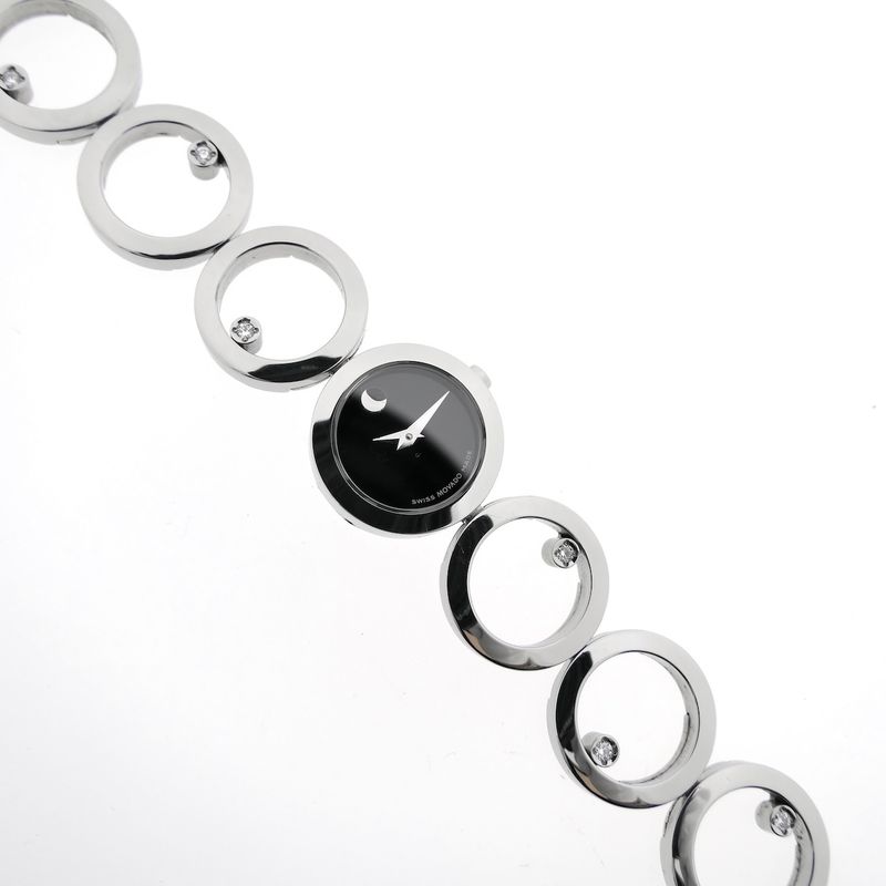 Image 18 of Movado 84 A1 1811 Ono Museum; Women's watch with diamonds