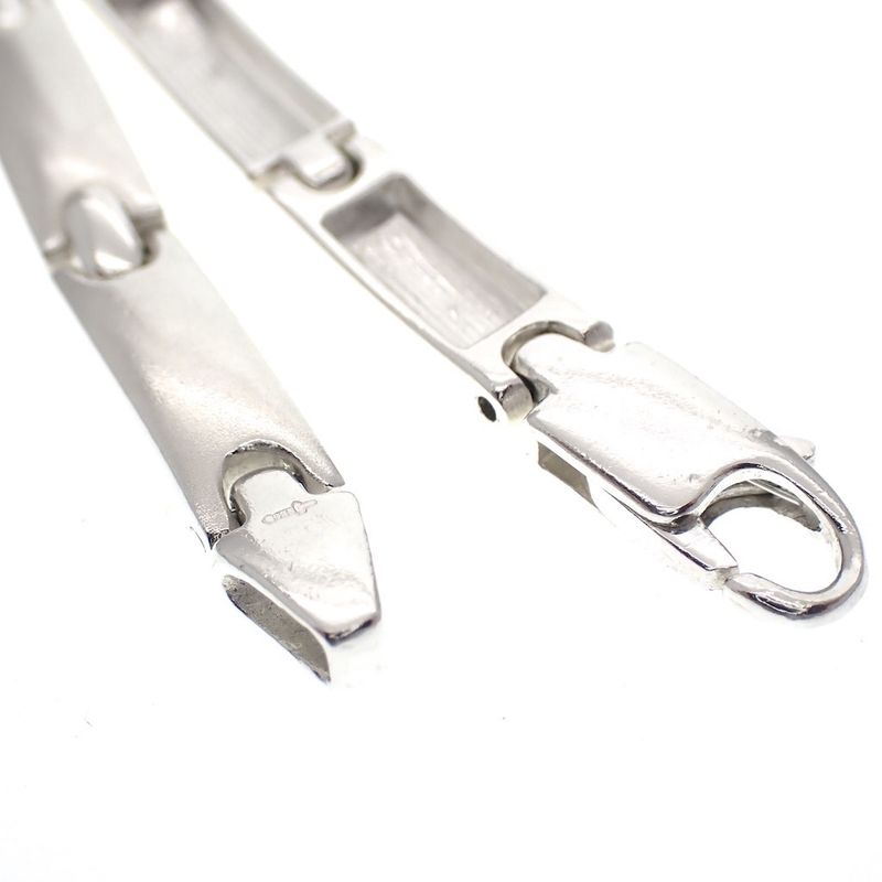 Image 3 of Silver smooth link bracelet | 19 cm