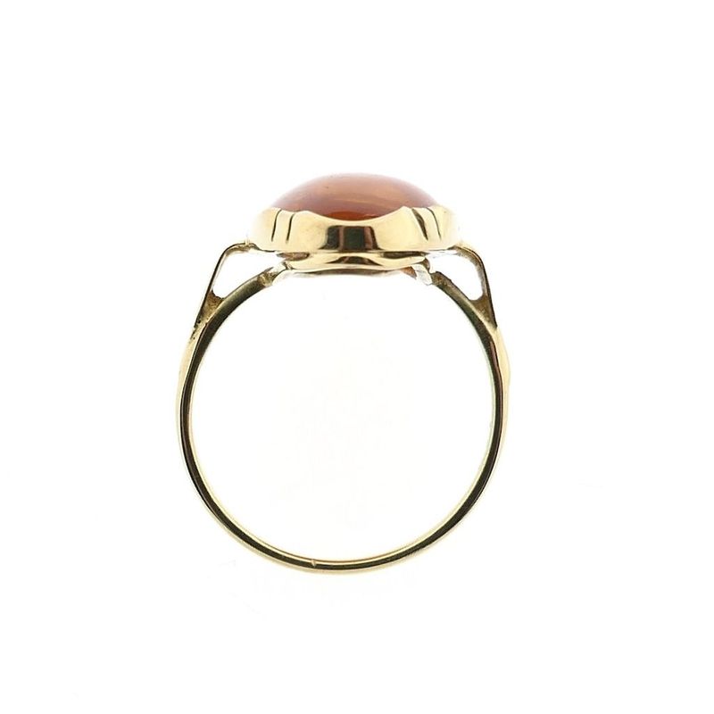 Image 5 of Vintage Gold Ring with Amber
