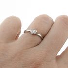 Image 8 of White gold ring with diamonds | 0.03 ct.