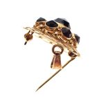 Image 4 of Vintage gold pendant/brooch with garnet stones
