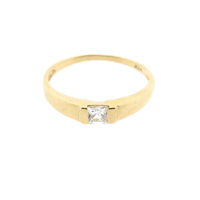 Image 3 of Gold ring with zirconia