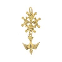 Gold pendant | Huguenot Cross