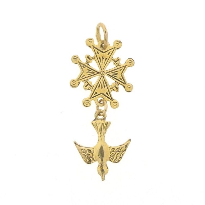 Image 1 of Gold pendant | Huguenot Cross