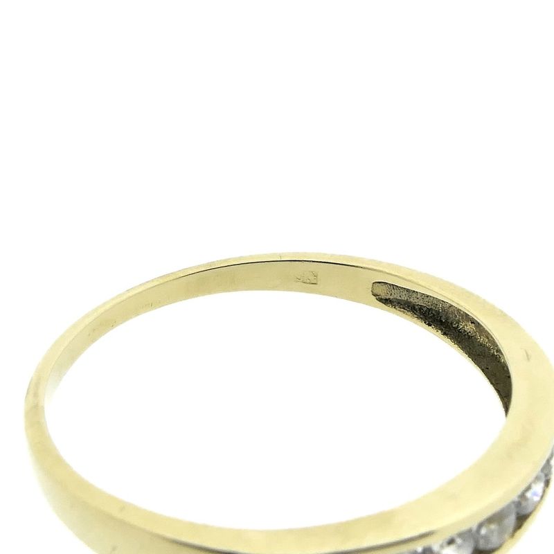 Image 7 of Gold ring/sliding ring with zirconia