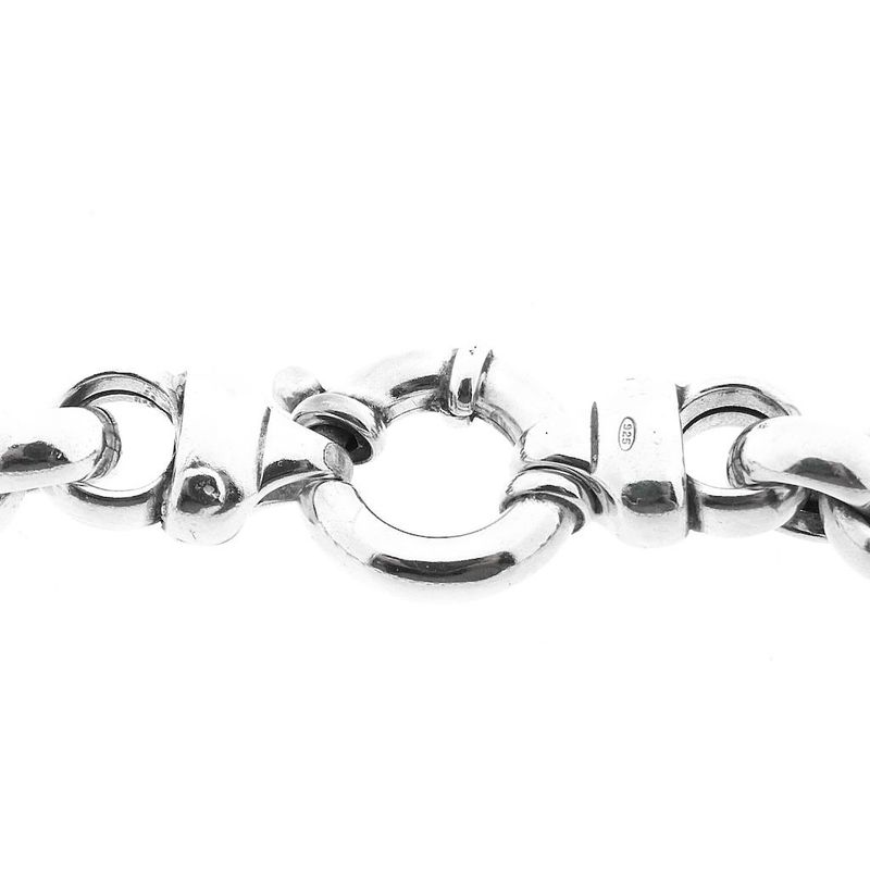 Image 5 of Silver jasseron link necklace