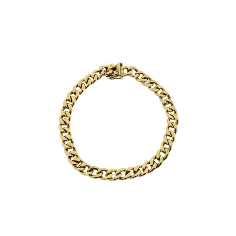Image 3 of Gold gourmet link bracelet.