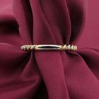 Image 2 of Two-tone gold twisted sliding ring