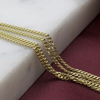 Gold gourmet link chain Image 2 of Gold gourmet link chain