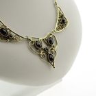 Image 3 of Antique gold necklace with garnet