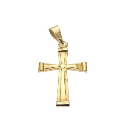 Image 1 of Gold pendant of a cross