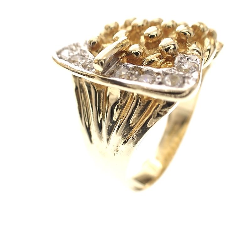 Image 3 of Gold ring as a buckle with zirconia