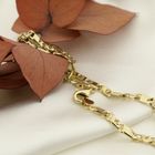 Image 7 of Gold closed figaro link chain | 50 cm