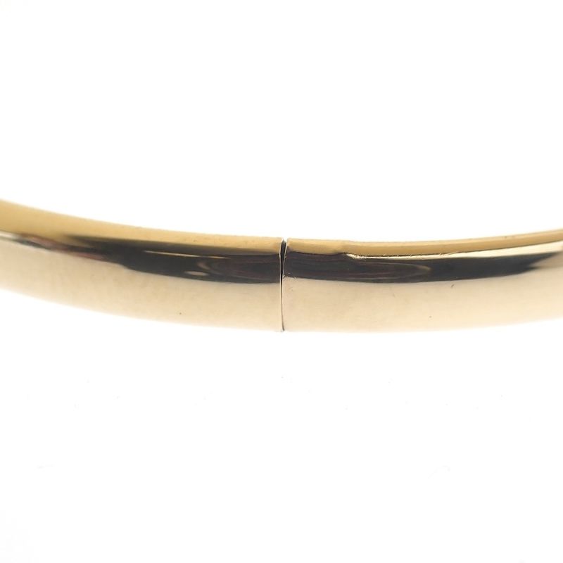Image 5 of Gold smooth slave bracelet | Ø 60 mm