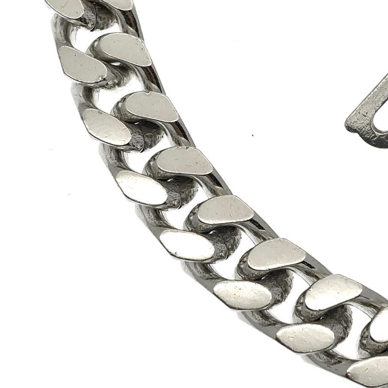 Image 3 of Silver gourmet link chain | 62 cm