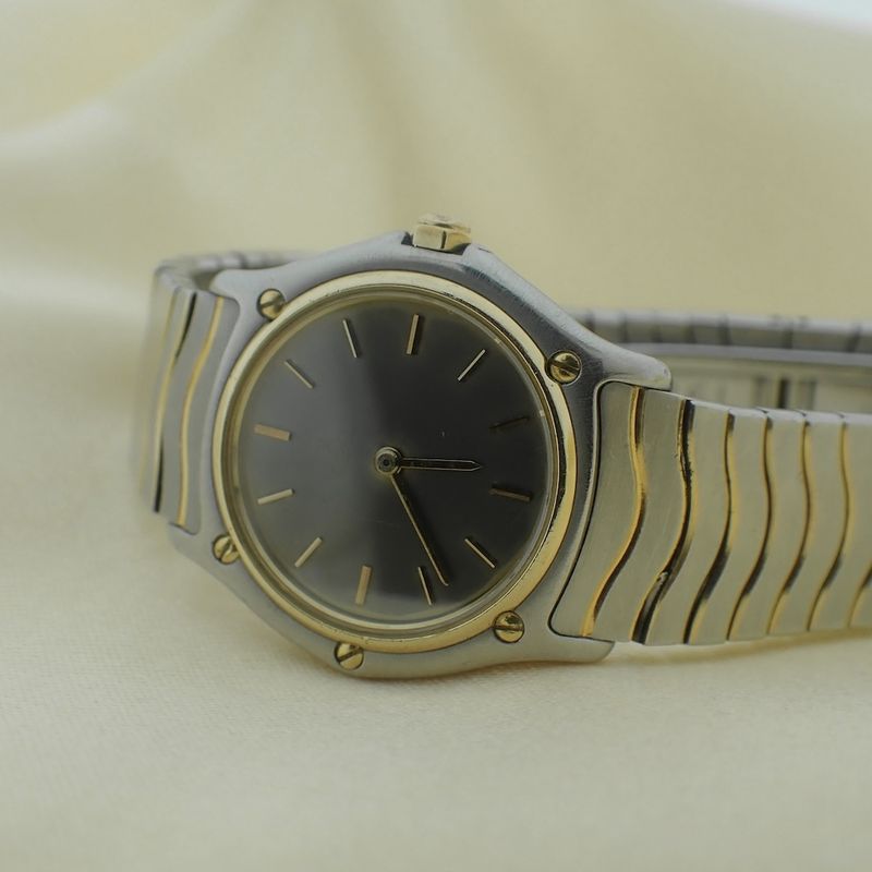 Image 13 of Ebel Classic Wave 'Tropical Dial' 181908; Gold/steel women's watch