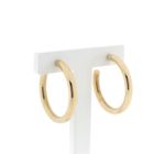 Image 1 of Gold subtle stud earrings; Ø 30.5 mm