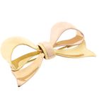 Image 2 of Vintage two-tone gold brooch as a bow
