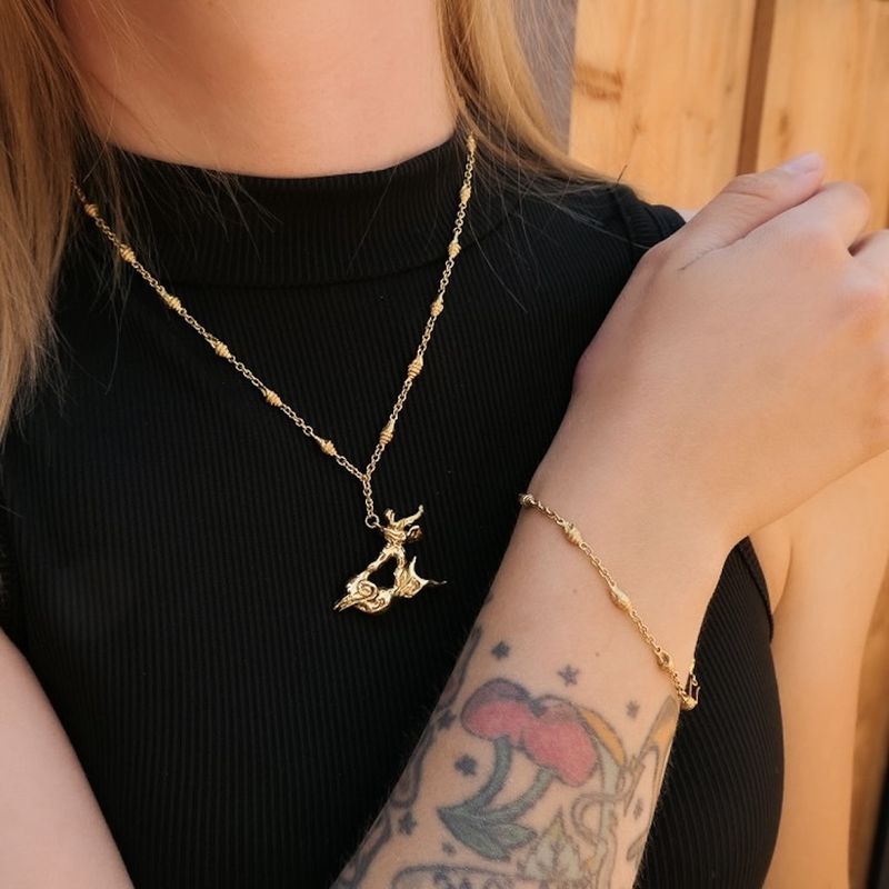 Image 12 of 18 ct. Gold chain/bracelet | Salvador Dalí | El Hombre y el Delfin