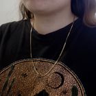 Image 2 of 18K Gold Venetian Link Chain | 62 cm