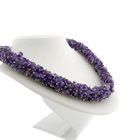 Image 3 of Amethyst bead necklace on silver