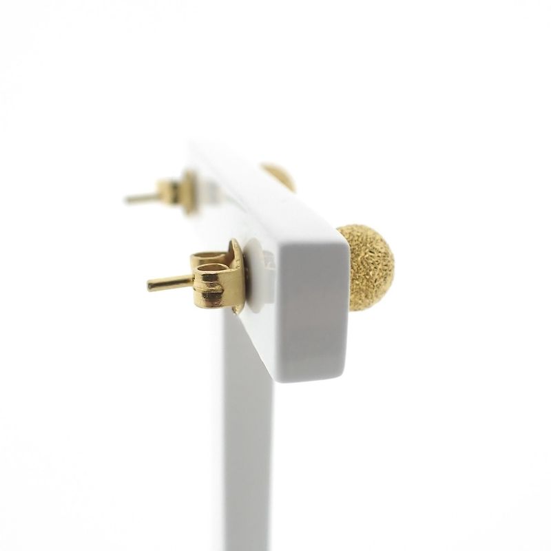 Image 7 of Gold stud earrings with diamond studs