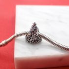 Image 2 of Pandora charm; Silver; Glitter Christmas tree