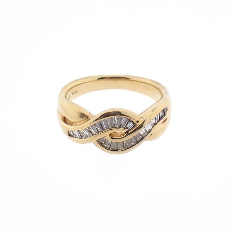 Image 5 of Gold ring with baguette-cut diamonds | approx. 0.50 ct.