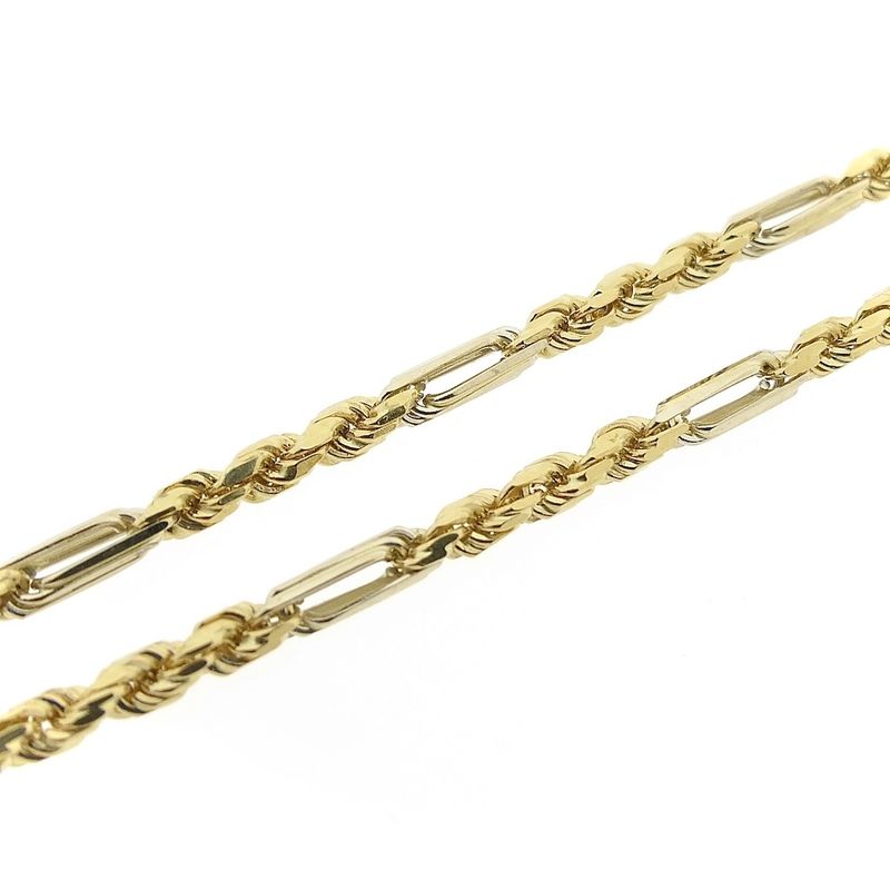 Image 6 of Two-tone gold Figarope necklace; Cento group