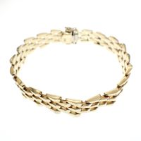 Vintage gold men's bracelet | 20.5 cm