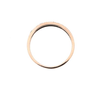 Rose gold ring with diamonds; 0.04 ct. Image 2 of Rose gold ring with diamonds; 0.04 ct.
