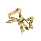 Image 11 of Gold brooch; Bow