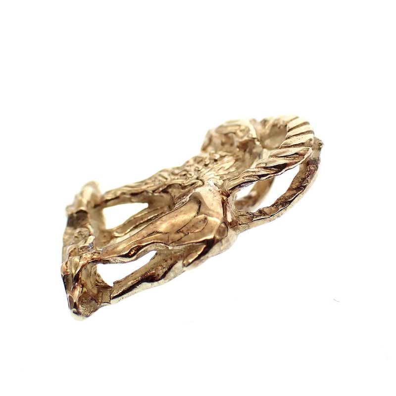 Image 5 of Gold Capricorn Pendant | Zodiac Sign