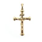 Image 1 of 8K Cross Pendant with Corpus | INRI