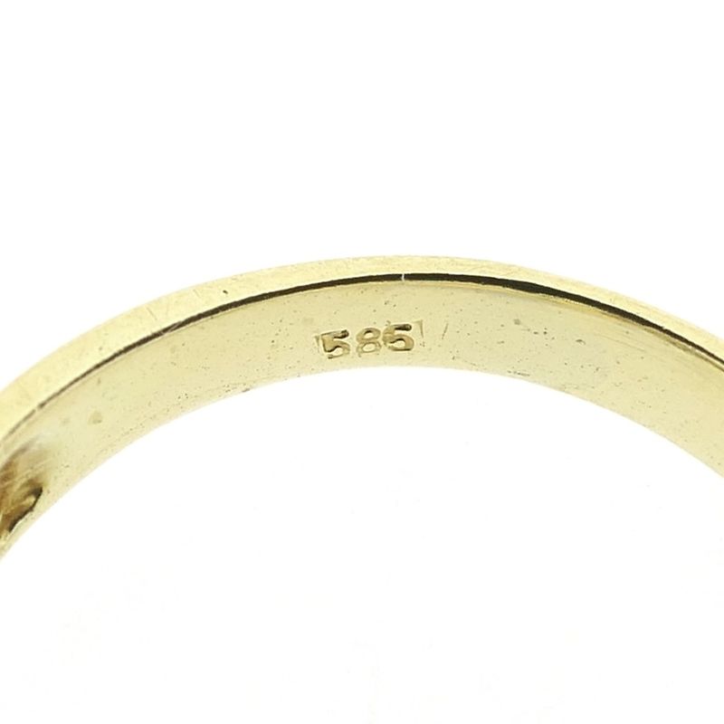 Image 7 of Golden fantasy ring with diamond 0.01 ct.