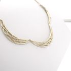 Image 5 of Gold Venetian link necklace with a fixed pendant