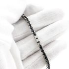 Image 5 of White Gold Tennis Bracelet with Sapphire and Diamonds; 1.12 ct.