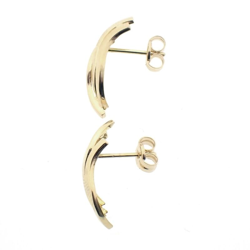 Image 3 of Gold vintage fantasy stud earrings