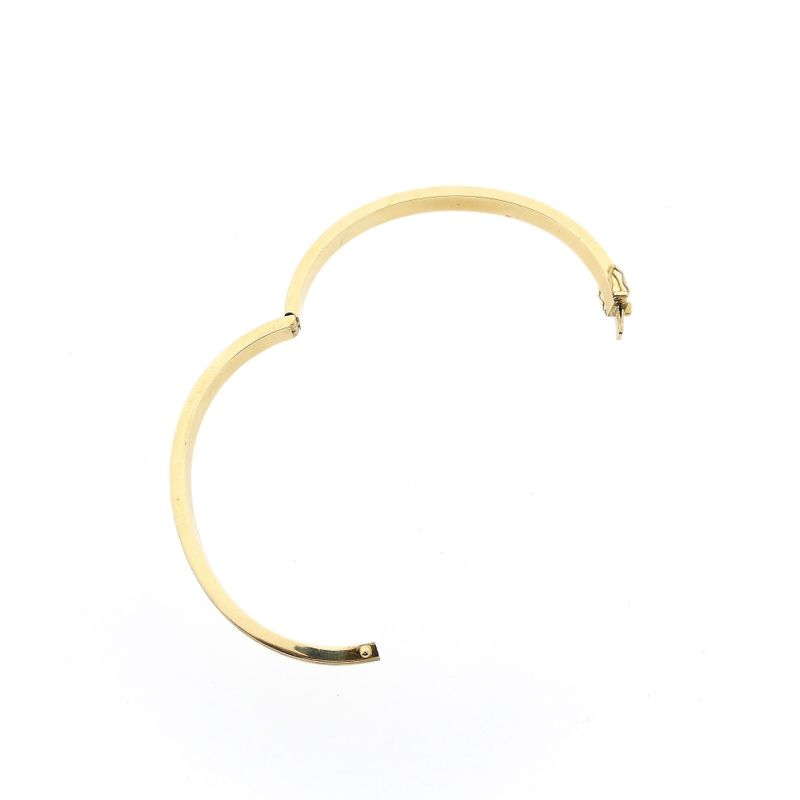 Afbeelding 7 van Gouden slavenarmband met gravures; Maat M/L
