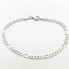 Image 1 of Silver bracelet; Figaro link | 19 cm