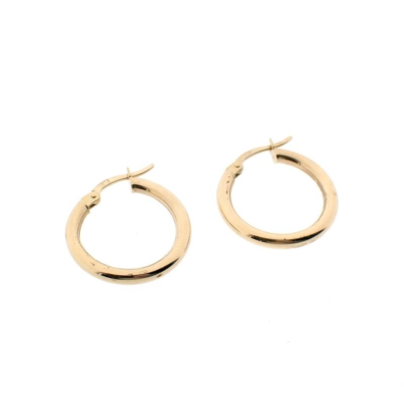 Image 8 of Gold subtle earrings | Ø 19.4 mm