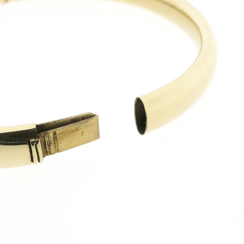 Image 5 of Gold smooth slave bracelet | Ø 61.5 mm