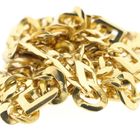 Image 8 of Two-tone gold navy link necklace