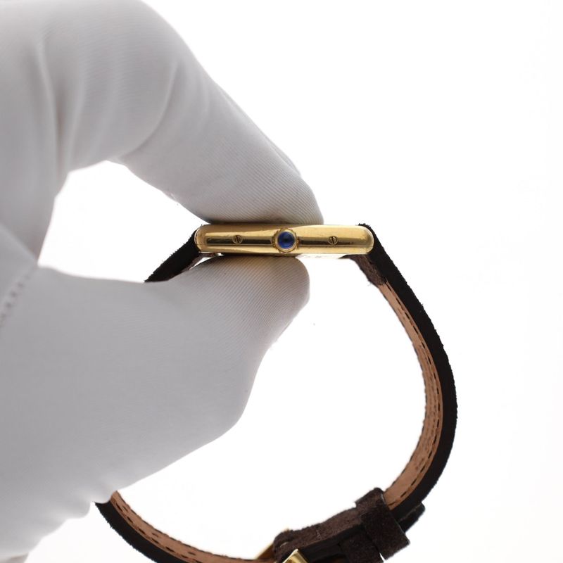 Image 12 of Cartier Tank Vermeil 'Large' 590005; Vintage Unisex Watch with Papers